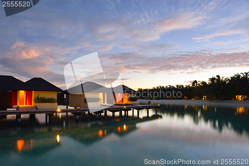 Image of tropical water home villas