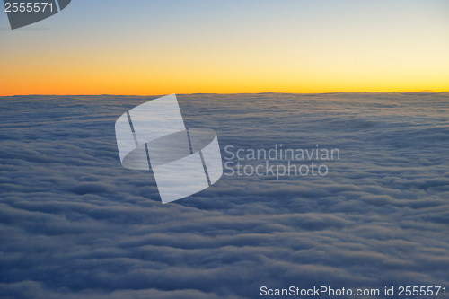 Image of clouds on sunset