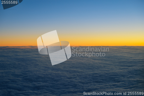 Image of clouds on sunset