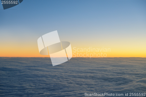 Image of clouds on sunset