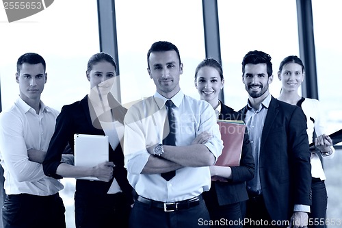 Image of business people group in a meeting at office