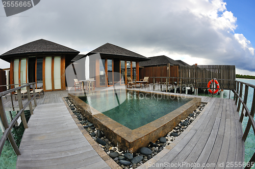 Image of tropical water home villas