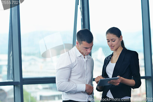 Image of business people group in a meeting at office