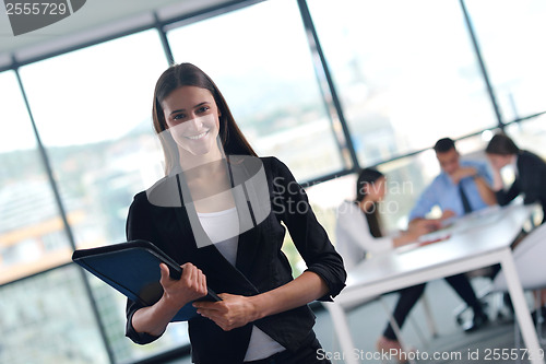 Image of business people group in a meeting at office