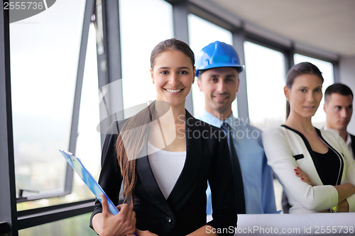 Image of business people group in a meeting at office