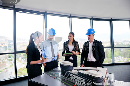 Image of business people group in a meeting at office