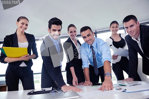 Image of business people group in a meeting at office