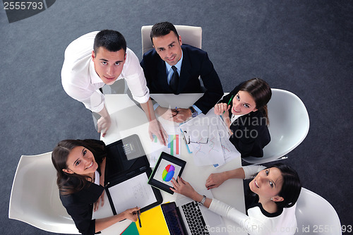 Image of business people group in a meeting at office