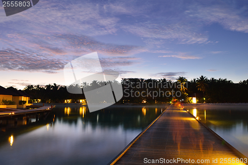 Image of tropical water home villas