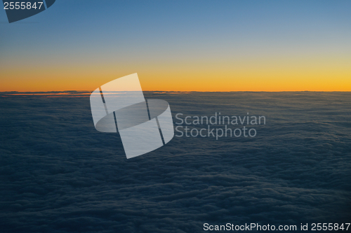 Image of clouds on sunset