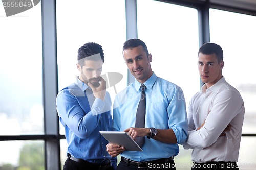 Image of business people group in a meeting at office