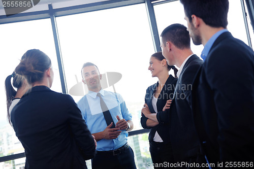 Image of business people group in a meeting at office