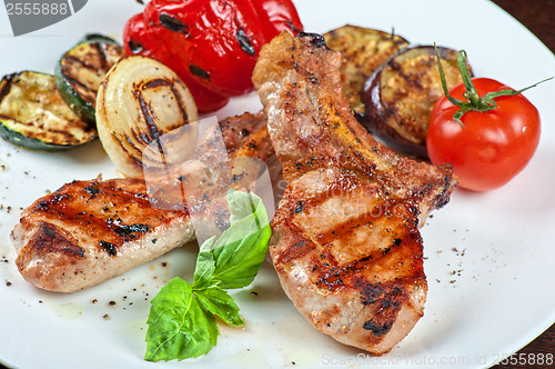 Image of meat with vegetable