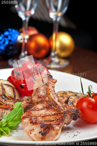 Image of meat with vegetable