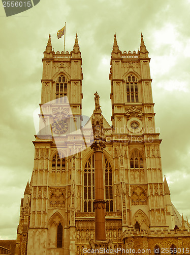 Image of Retro looking Westminster Abbey