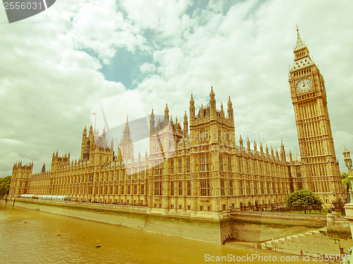 Image of Retro looking Houses of Parliament