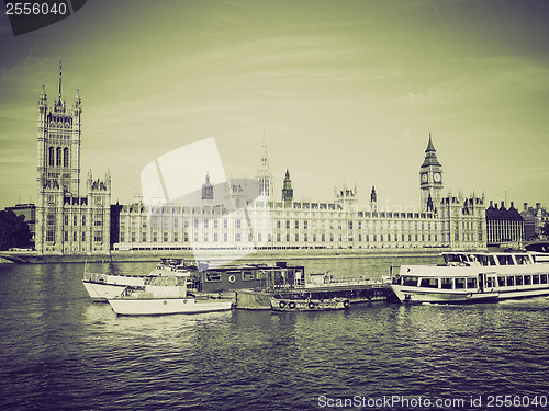 Image of Vintage sepia Houses of Parliament