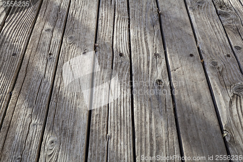 Image of old weathered wood deck