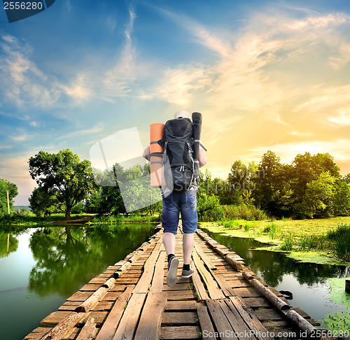 Image of Tourist on the old bridge