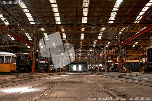 Image of Large industrial hall of a repair station