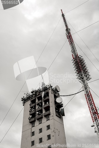 Image of Communications tower against sky