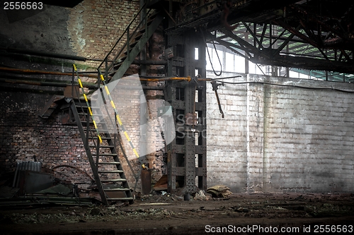 Image of Abstract detail of rusty stairs