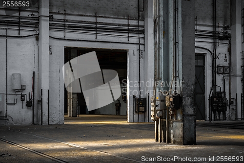 Image of Industrial interior of an old factory