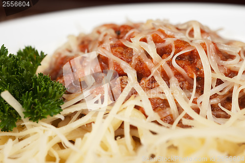 Image of pasta with meat