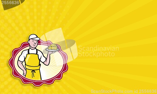Image of Cheesemaker Holding Plate of Cheese