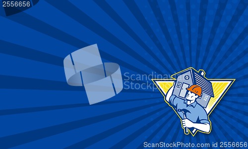 Image of Builder Construction Worker Hammer House