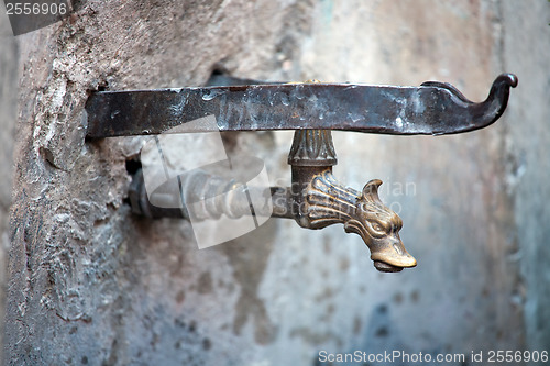 Image of old town water pump