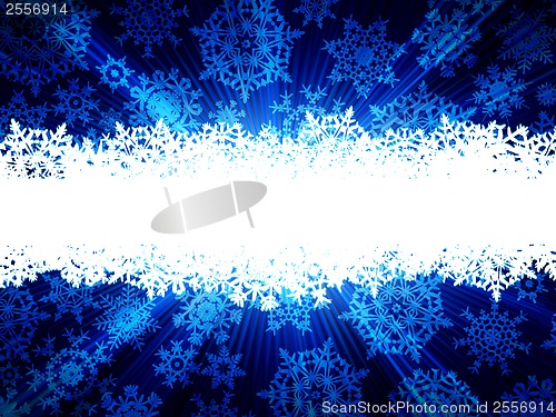 Image of Many different falling stylish snowflakes. EPS 10