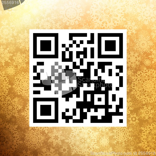 Image of Big Sale in qr code on christmas. EPS 10