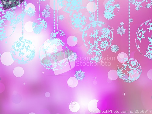 Image of Elegant pink christmas background. EPS 10