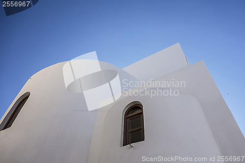 Image of  White church and blue sky, Santorini