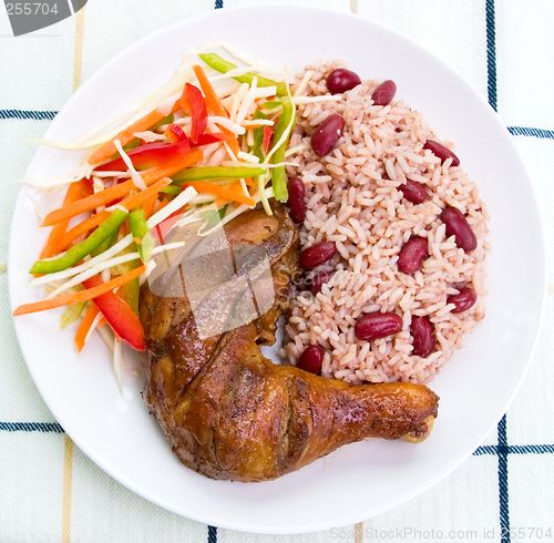 Image of Jerk Chicken with Rice - Caribbean Style