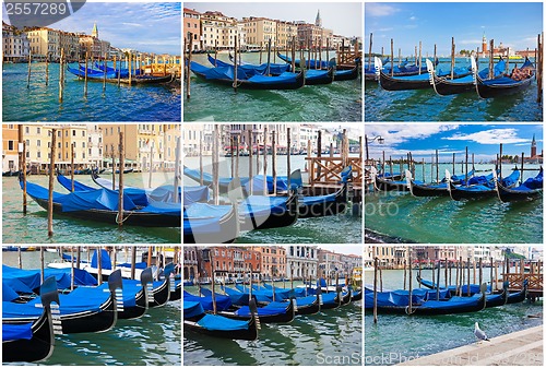 Image of Gondolas in Venice