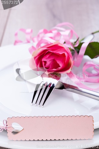 Image of Valentines table setting