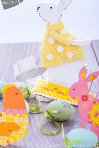 Image of festive traditional easter egg decoration 