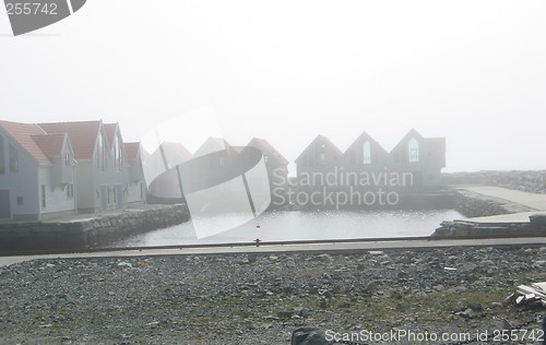 Image of Seahouses in fog