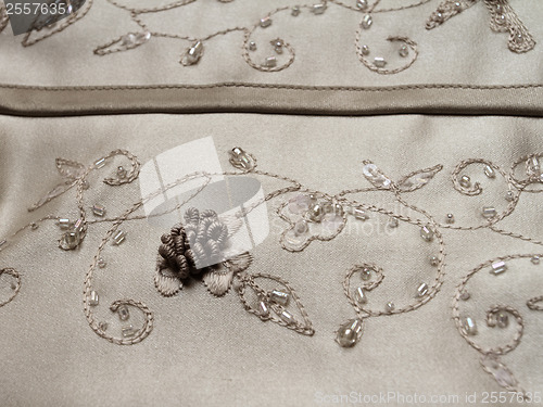 Image of Detail of wedding dress