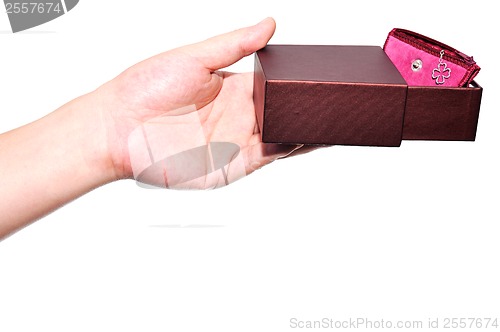 Image of Holding a gift box