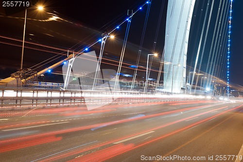 Image of Urban night traffic