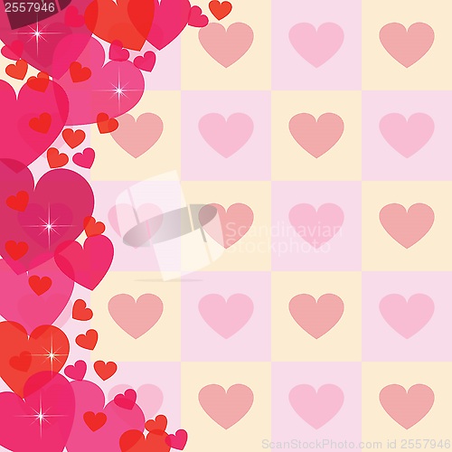 Image of abstract heart background
