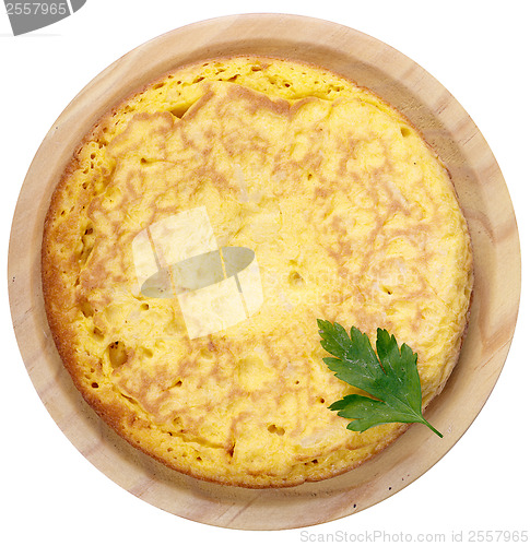 Image of Fresh homemade Spanish tortilla, omelette