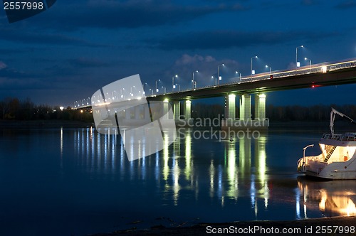 Image of night bridge