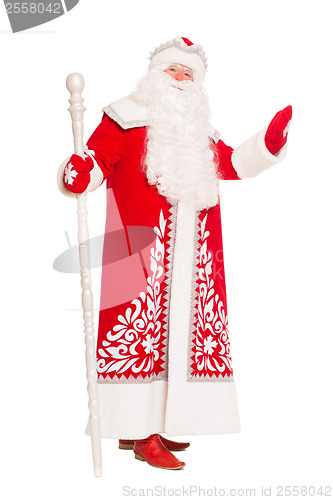 Image of Santa Claus with a staff.