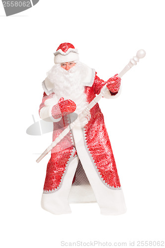 Image of Santa Claus with a staff