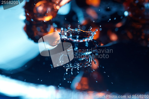 Image of Drop in liquid