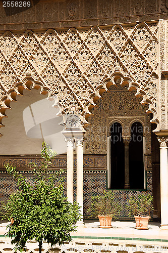 Image of Patio de las Doncellas in Seville